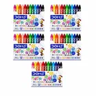 Doms Super Smooth 12 Shades Wax Crayons [Pack of 5] [Multicolor]