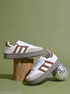 Shoetopia Girls Sneakers Cream 