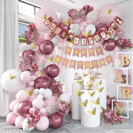 53 Pcs Balloons Decoration Kit, Multicolour, Set of 1