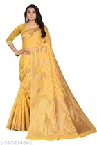 Chanderi Cotton Zari Woven Saree for Women 