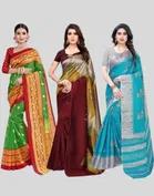 Art Silk Printed Saree for Women 