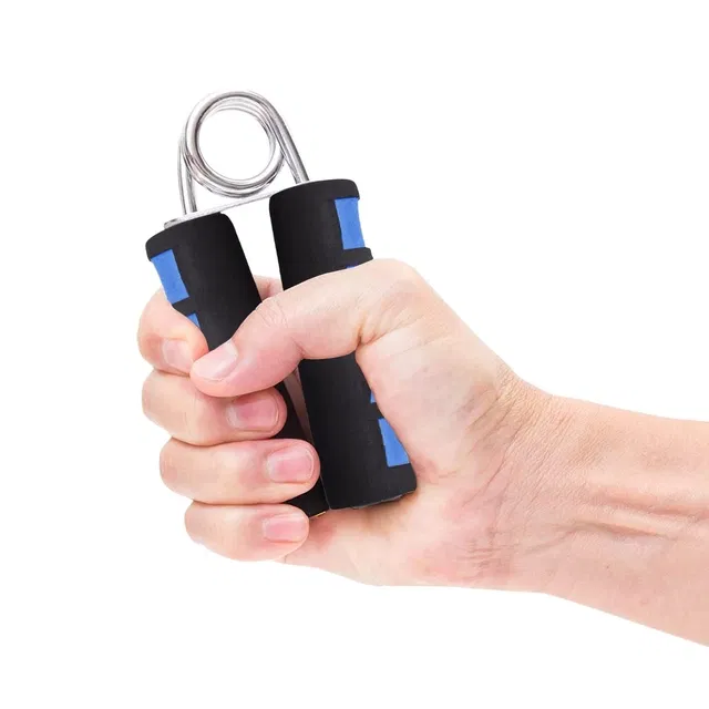 Hand Grip Strengthener with Foam Handle Finger Power Gripper (Black, Pack of 1)