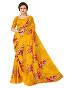 Georgette Printed Saree for Women 