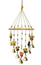 KC Arts Small Ganesha Windchime 27 inches Pack of 1