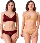 Cotton Blend Lingerie Set for Women 