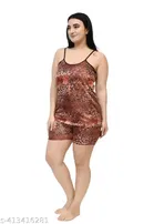 Satin Nightdress Set for Women 