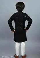 Chikankari Cotton Blend Pyjama Set for Boys 