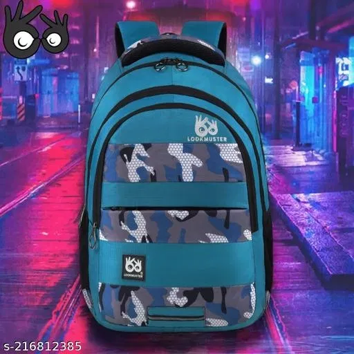 Polyester Backpack for Men & Women, Multicolor