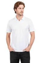Polyester T-shirt for Men, White 