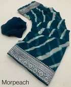 Georgette Printed Saree for Women 