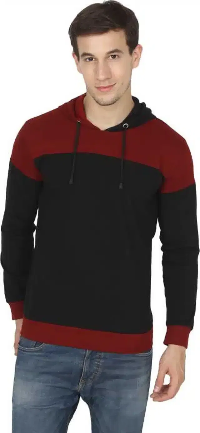 Full Sleeve Hooded T-Shirt for Men (Multicolor, S)