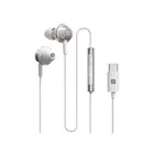 Portronics Conch Sigma C in Ear Type C Wired Earphones,in Line HD Mic,14.2mm Driver Wired  