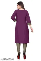 Cotton Kurti for Women,  Purple  
