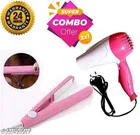 Plastic Hair Dryer with Straightener 