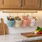 Hanging  Shelf Storage Plastic  Baskets kitchens or bathrooms organizer Assorted Any 1 Design