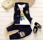 Hosiery Cotton Printed Clothing Set for Boys, Black 