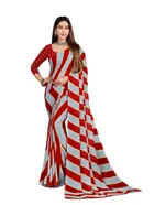 Georgette Printed Saree for Women 