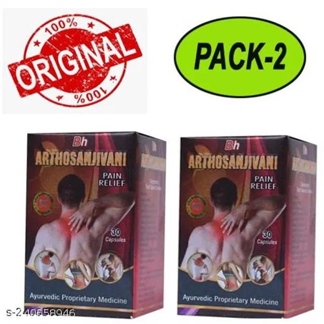 Bengal Herbs Arthosanjivani Pain Relief Capsules Pack Of 2. Original