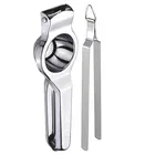 Oc9 Stainless Steel Lemon Squeezer & Roti Chimta Kitchen Tool Set 