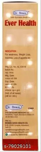 Dr. Biswas Ever Health Tonic For Weakness, Weight Loss, Insomnia, Loss Of Appetite 450Ml