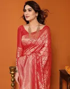 Banarasi Silk Zari Woven Saree for Women 