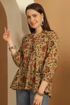 Cotton Printed Top for Women 