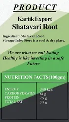 Kartik Export Shatavari Root - Asparagus Racemosus - Sitawar|Shatawar- SATAWARI, Natural, 250 Grams
