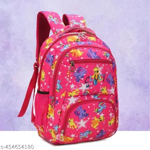 Canvas Backpack Bag, Pink
