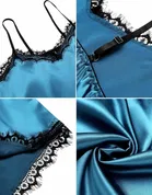 Satin Solid Babydoll for Women 