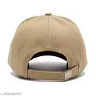 Solid Baseball Cap Cap for Men & Women, Beige & Black