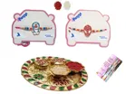 Combo of Alloy Rakhi, 4.5 inch Plate, Chocolate, Greeting Card & Roli Chawal 