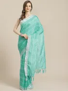 Cotton Silk Ethnic Motif Saree for Women 