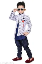 Cotton Blend Sherwani for Boys 