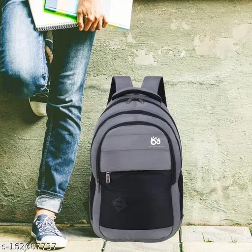 Nylon Backpack for Men & Women, Grey
