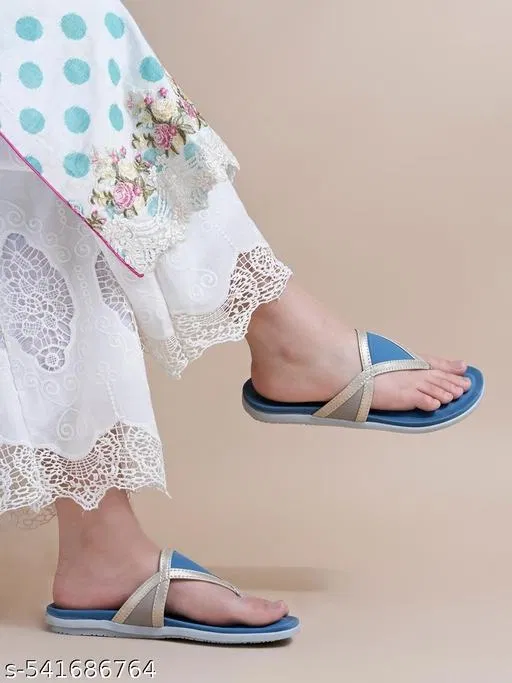 Shoetopia Flat Sandals - Blue (IND-9)