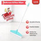Captain Shine Bathroom & Floor Wiper, 15" Wiper Blade, 3ft Rod Size