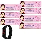 Marks-Go 7 Pcs Face Cream (15 g) with Free Digital Watch (Black) (Set of 2)