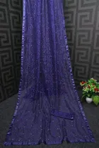 Net Solid Saree for Women 