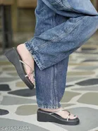Shoetopia Black Solid Heel Sandals 