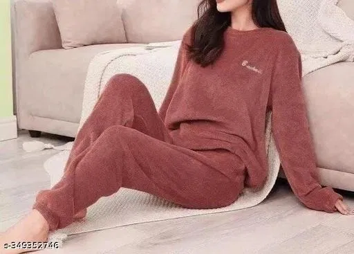 Comfort Nightdress for Women (Brown, L)
