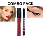 Matte Liquid Gloss with Long Lasting Waterproof Eyeliner 