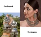 Latest stylish combo pack mirror silver oxidized jewellery