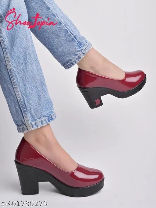 Shoetopia Red Heel Sandals Size IND-6