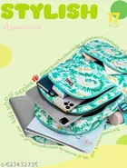 Polyester Backpack Bag, Green