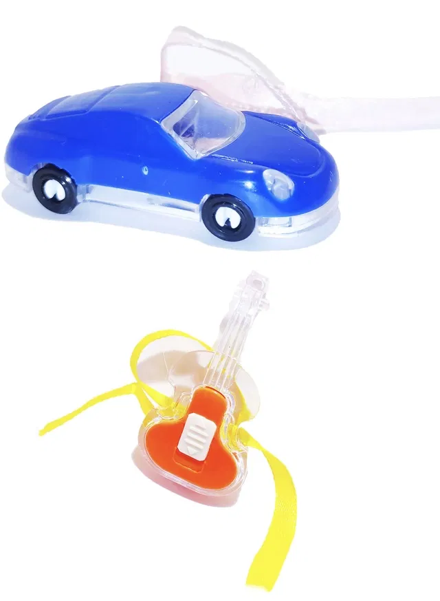 Plastic Car & Teddy Bear Light Kids Rakhi, Pack of 2 (Multicolor, Free)