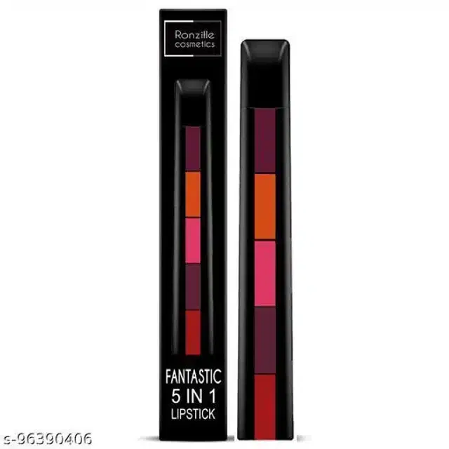 Ronzille 5-in-1 Matte Lipsticks (Multicolor)