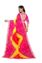 Kanooda Fancy Women Georgette Flower Printed Saree 
