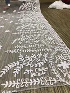 Floral Chikankari Net Dupatta for Women 