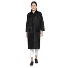 Solid Overcoat with Hoods and Side Pocket Raincoat for Women 
