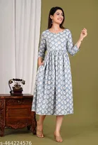 Rayon Kurti for Women, Grey 